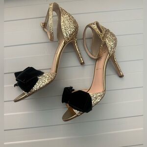 Stunning Kate Spade Gold and Black Women's Heels